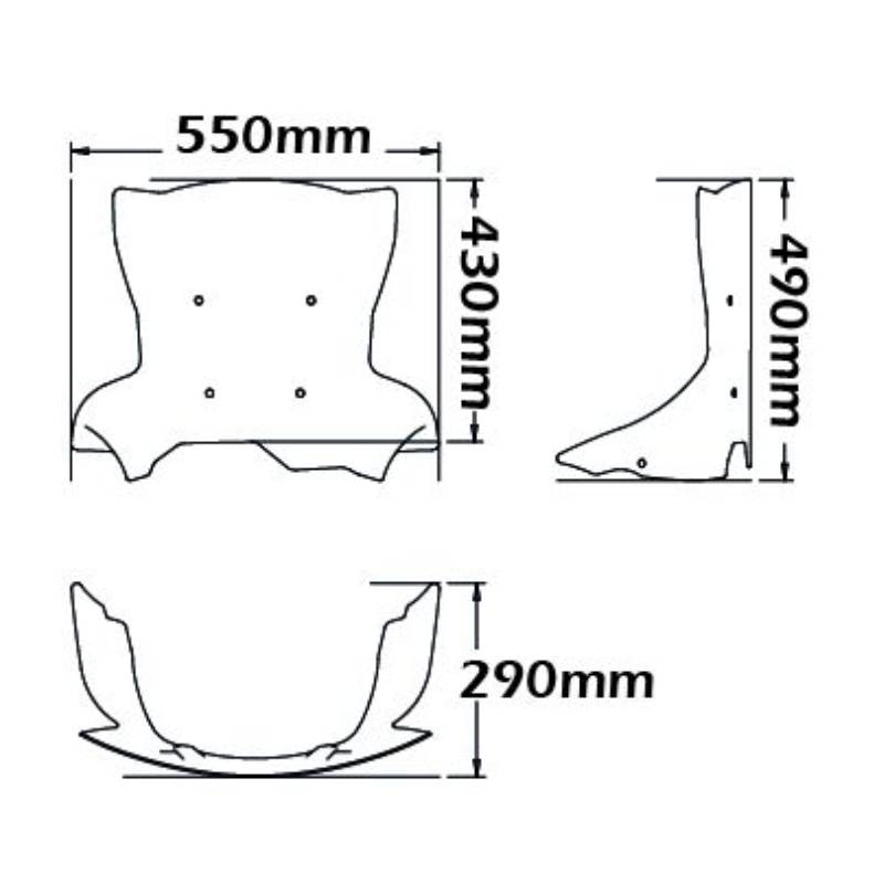 Parabrisas para F800 adventure 13-18